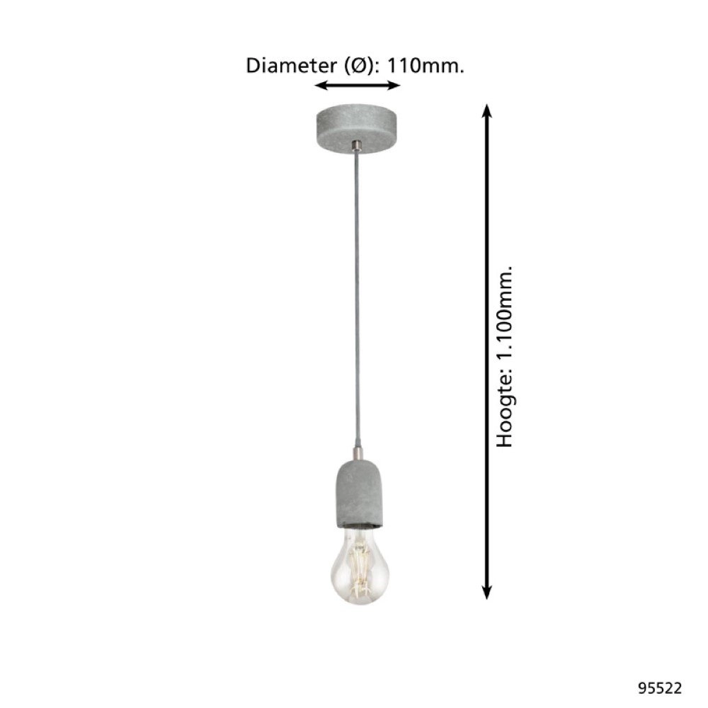 Lampe à suspension Silvares Eglo 9002759955229