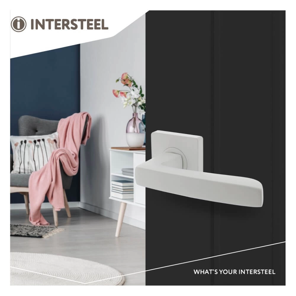 Poignée de porte étanche Minos blanc Intersteel 8714186494059