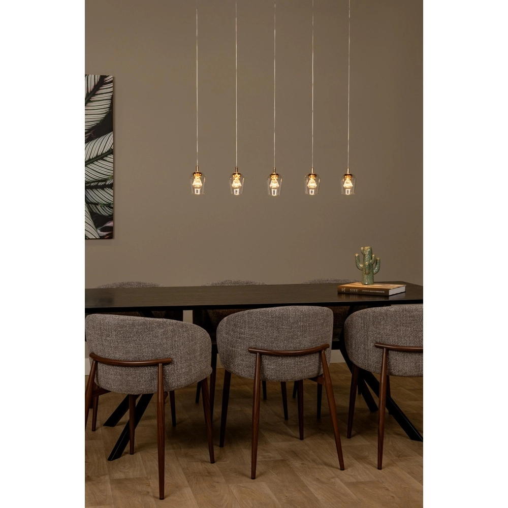 Lampe pendante unique Berliane Quinte droite à 5 lumières Lucide 5411212011008