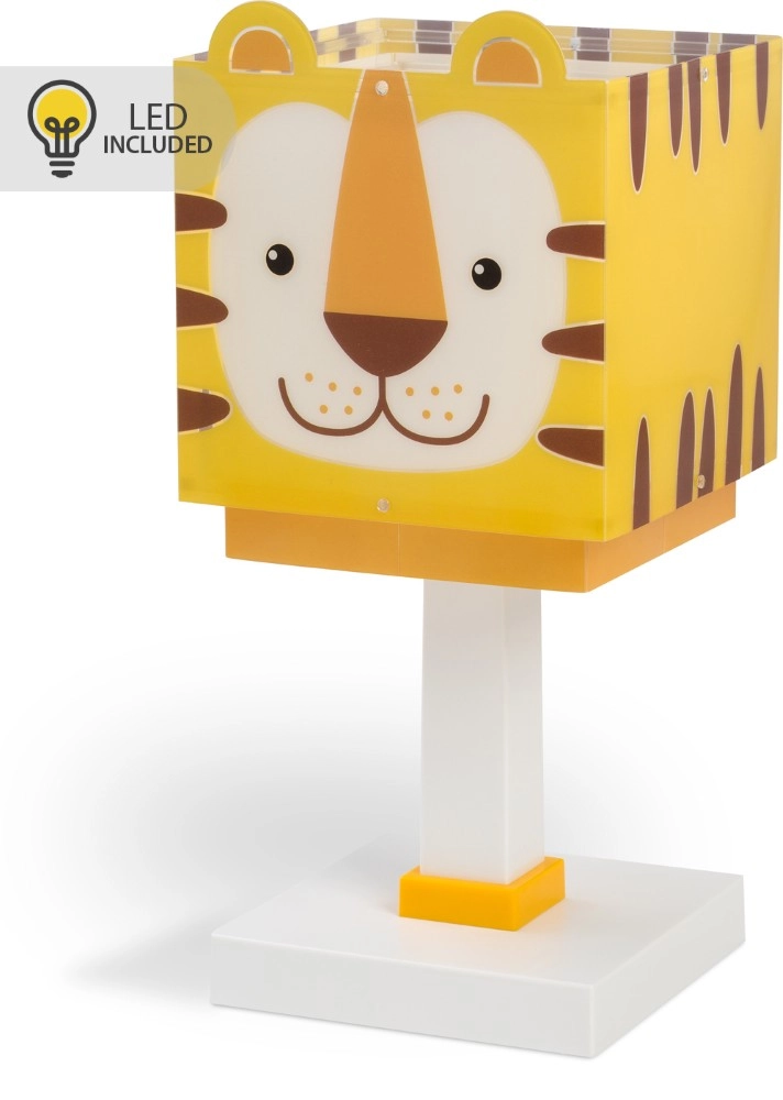 Lampe de table pour chambre d’enfant Tiger jaune