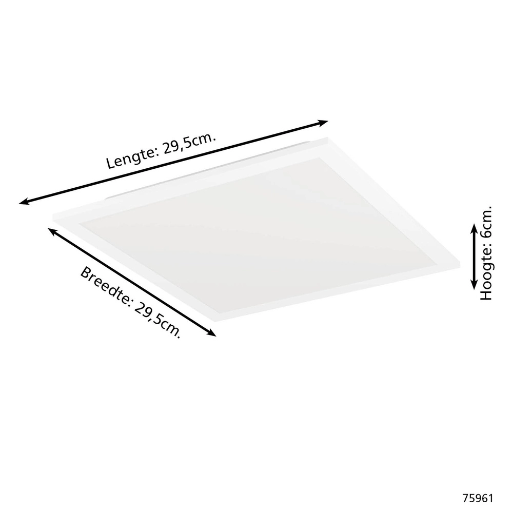 Plafonnier élégant Bottazzo carré Eglo 9002759759612