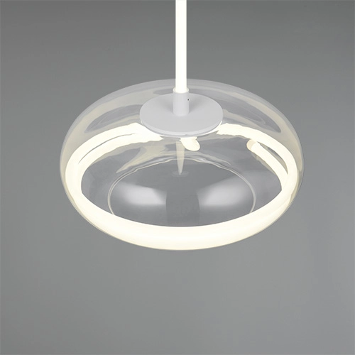 Lampe pendante de conception Tarsia blanc Ø 40cm Trio 4017807683325