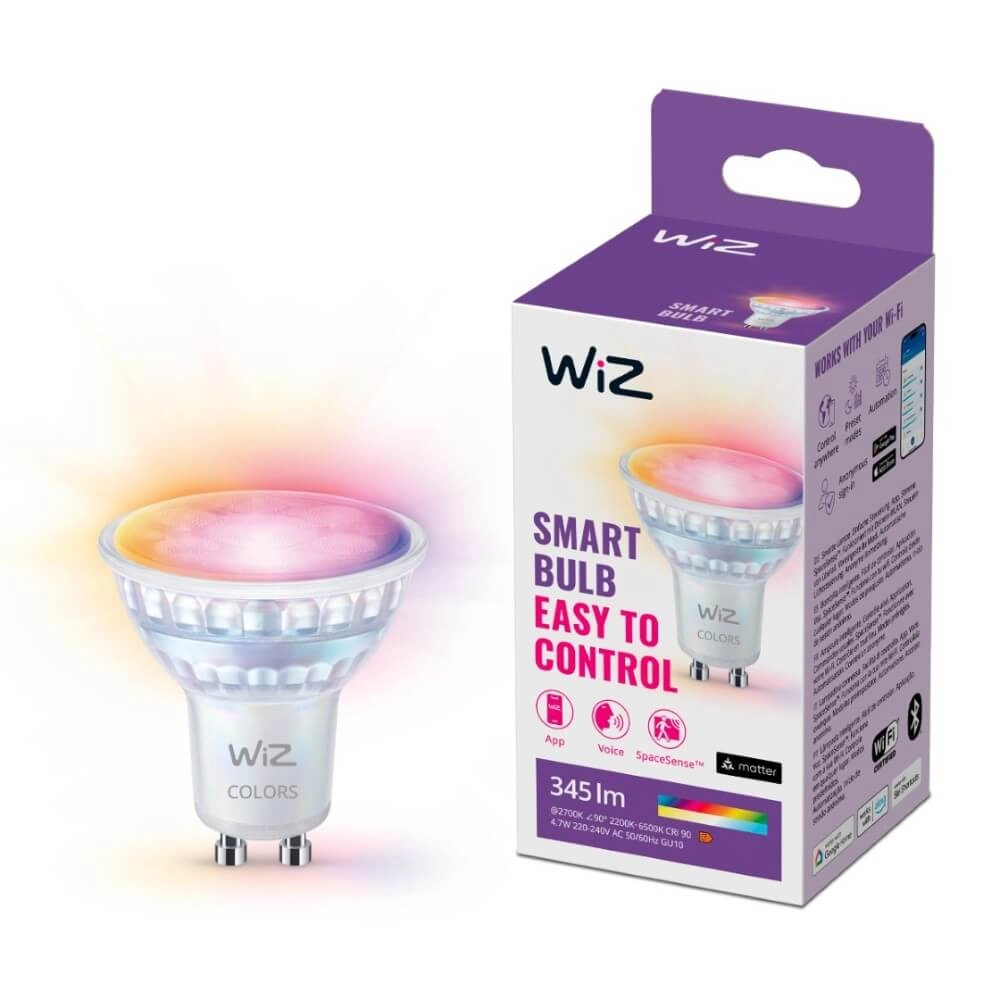 Source lumineuse intelligente Smart GU10 Wiz WiZ 8720169076761