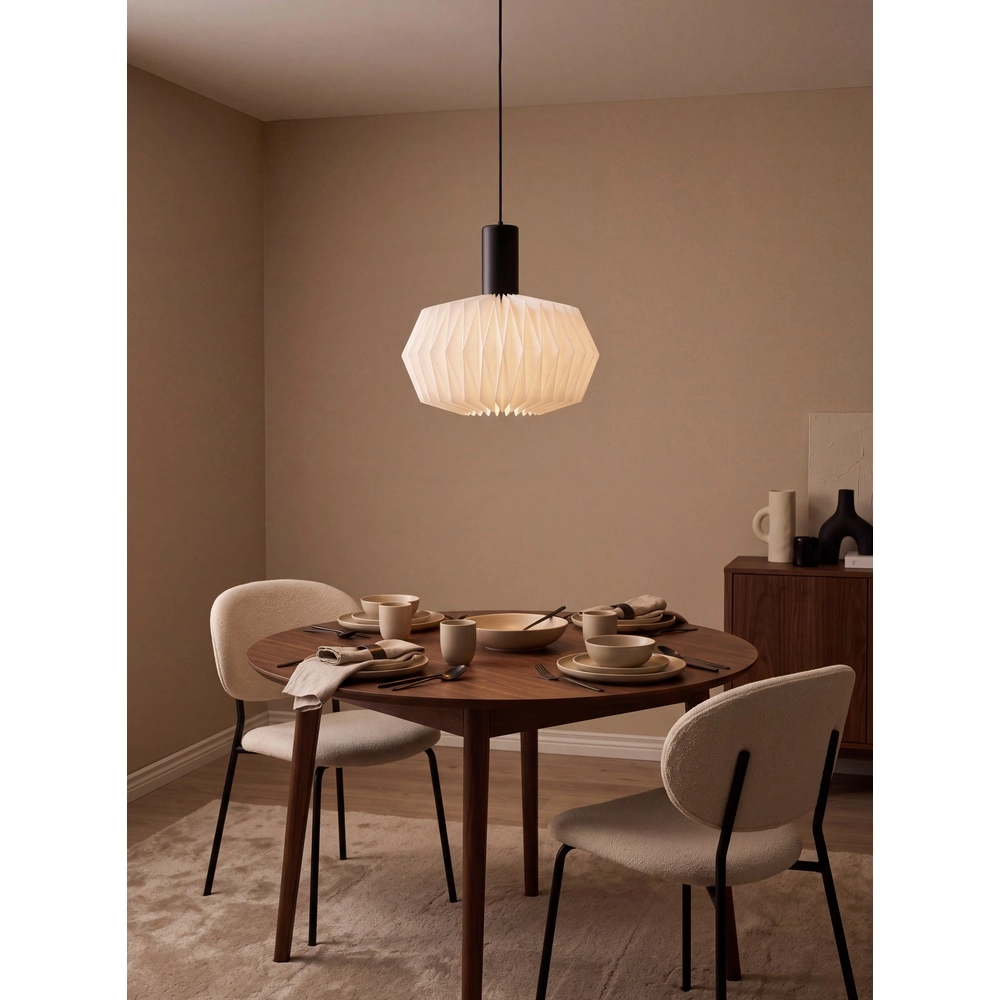 Lampe pendante moderne Larima noir et blanc Trio 4017807704754