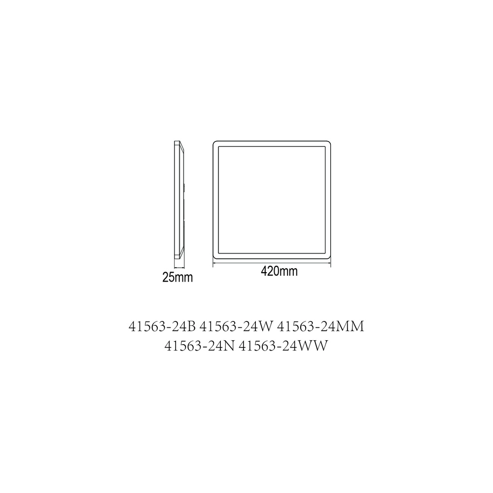 Éclairage de plafond Sapana Carré 42 cm Blanc Globo 9007371417742