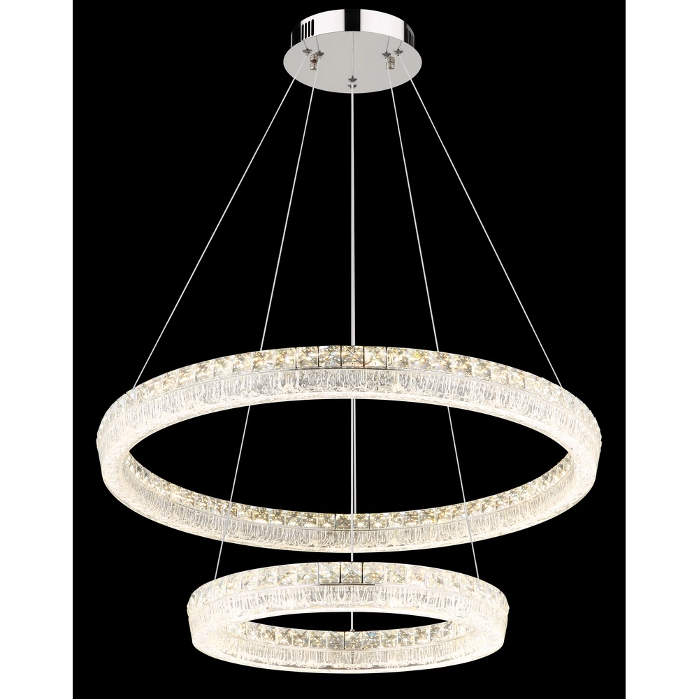 Lampe suspendue Laurel chrome Ø 80cm Globo 9007371569779
