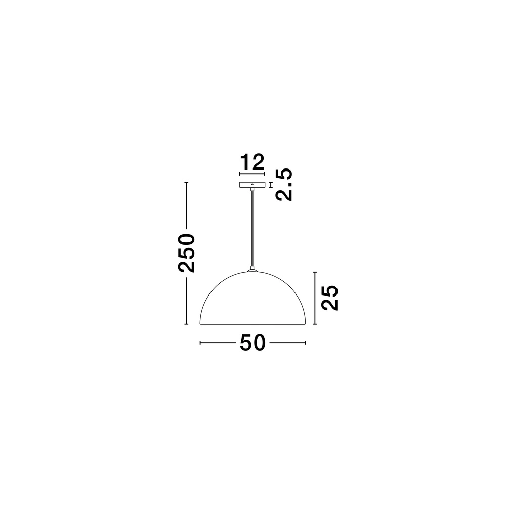 Suspension Starla blanc Ø 50cm Lyora 5212017460837