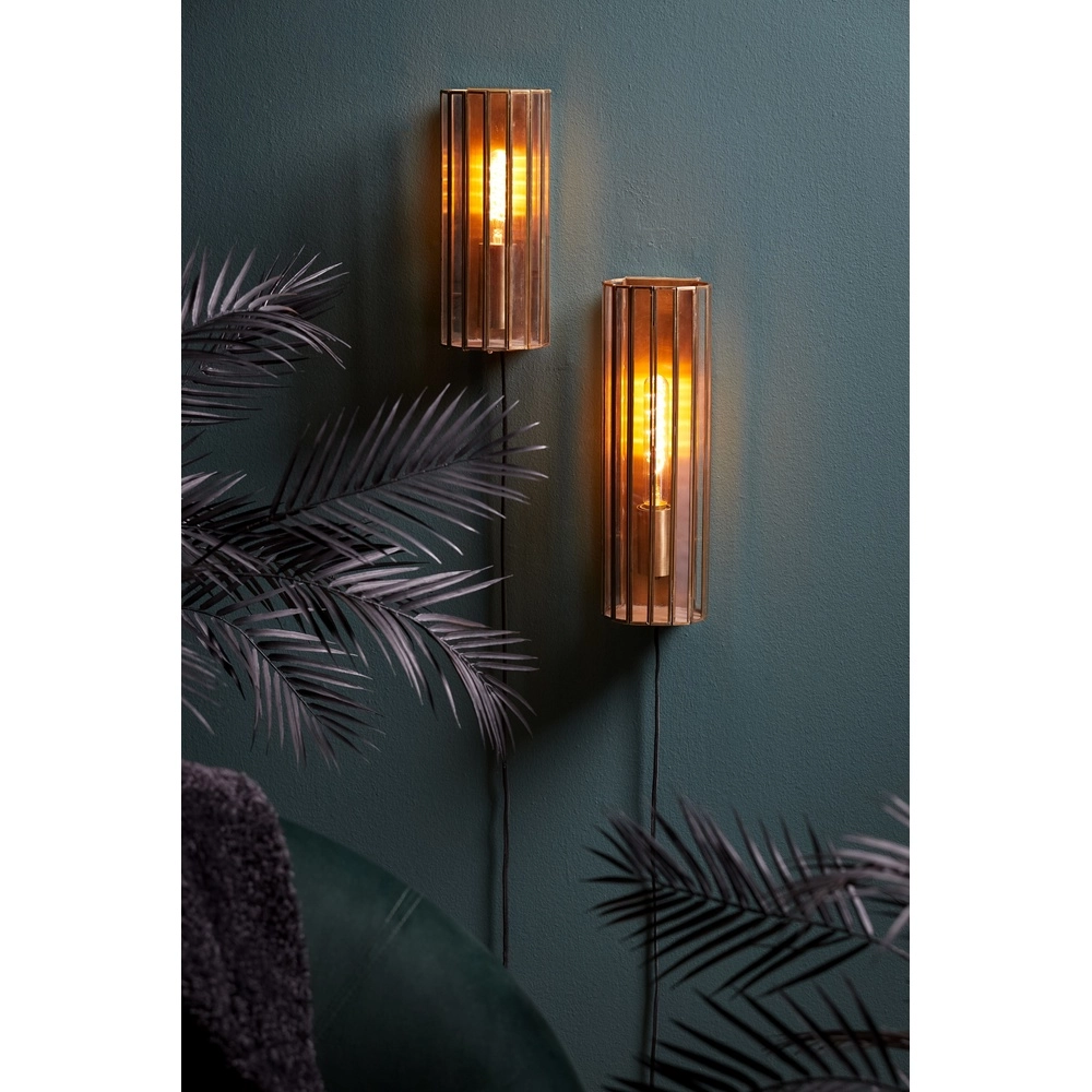 Lampe murale industrielle StroBy bronze 41 cm Light & Living 8717807262280