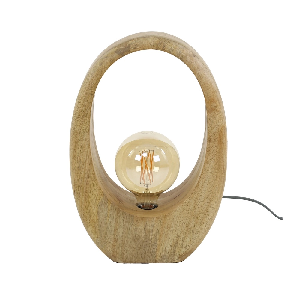 Lampe de table en bois de manguier Arch 1x E27 - 43cm Lyora 8716803511460