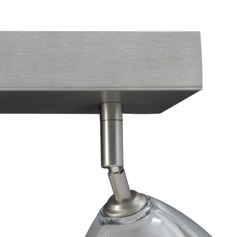 LED plafonnier Caterina LED Beam Gris métallisé à 2 lumières Masterlight 8718121210742