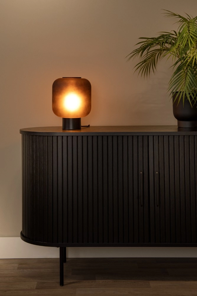 Lampe de table noire Eloise Ø 21cm Lucide 5411212452498