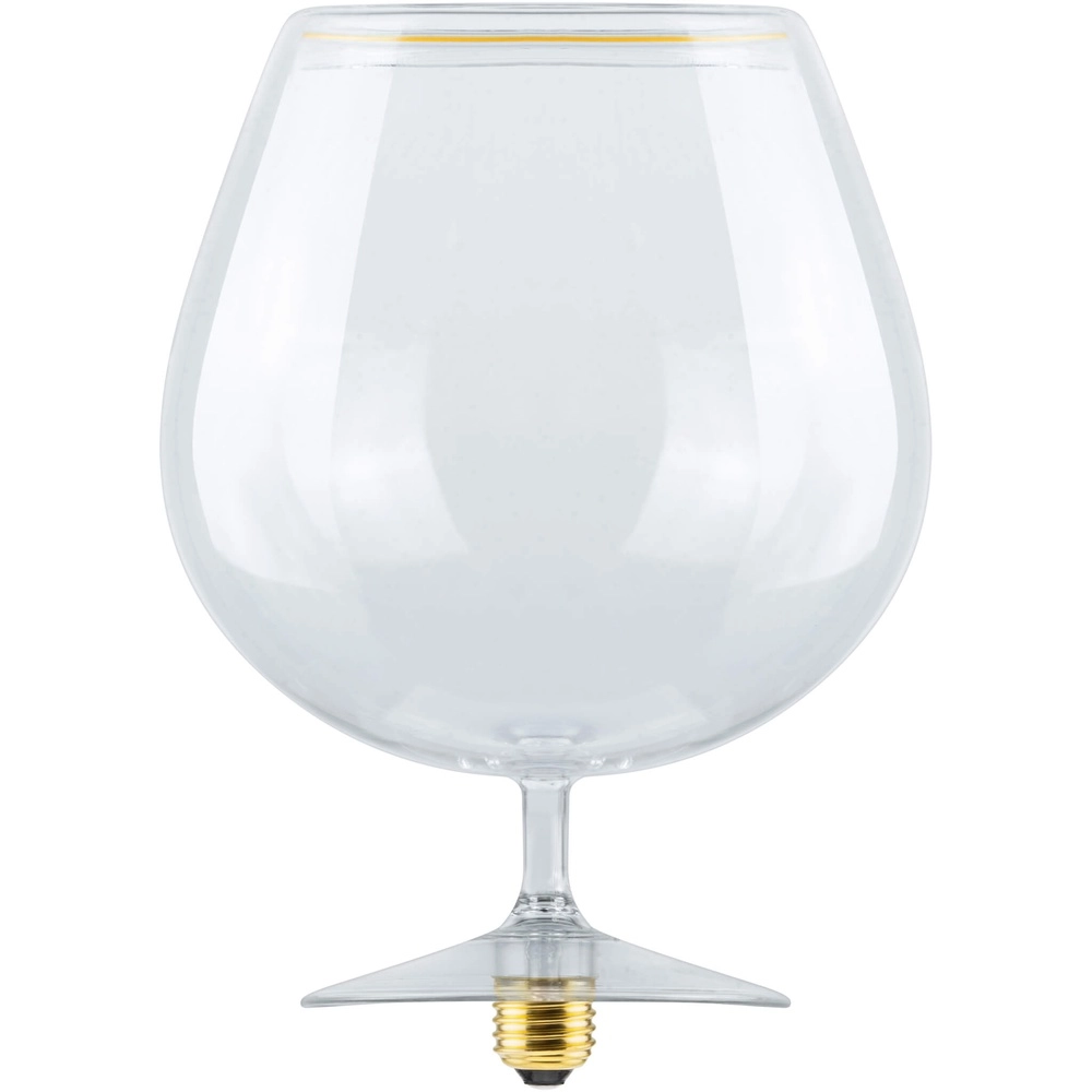 Source lumineuse en verre de cognac Floating transparent - 6W - E27 - 600lm - 2200K - Ø 18cm Segula 4260751134690