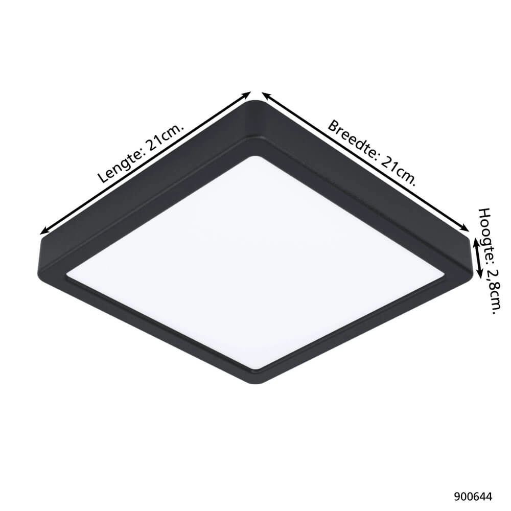 Lampe de salle de bain Fueva 5 IP44 - Noir - 21cm Eglo 9008606245277