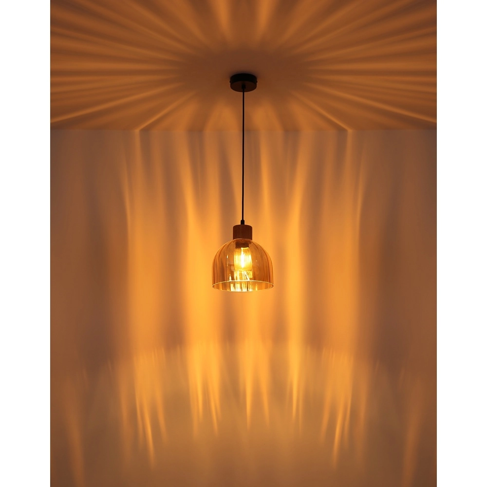 Lampe suspendue Swanson noir Ø 20cm Globo 9007371589647