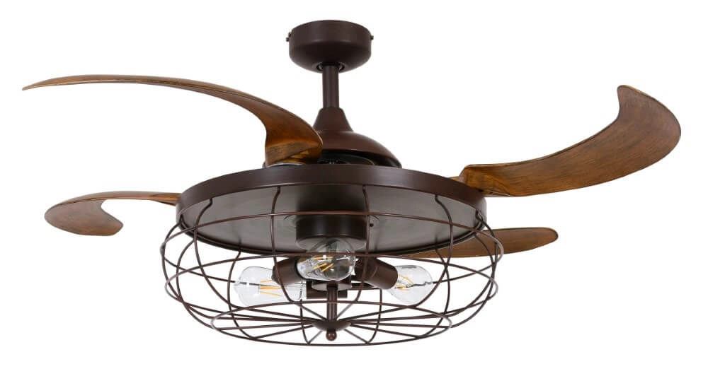 Ventilateur de plafond industriel avec bois Fanway Industri Ø 122 cm