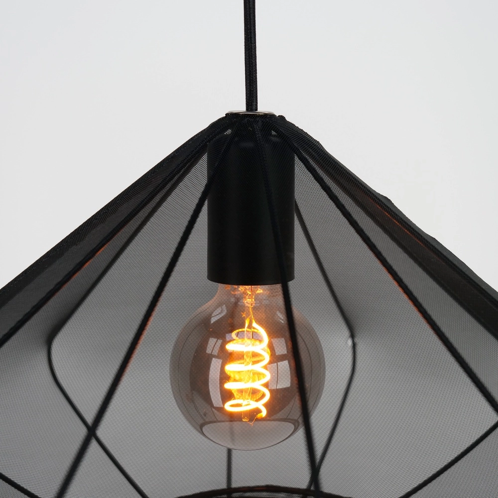 Lampe pendante Ø 42cm Dolwen Noir - Japandi Eglo 9002759439958