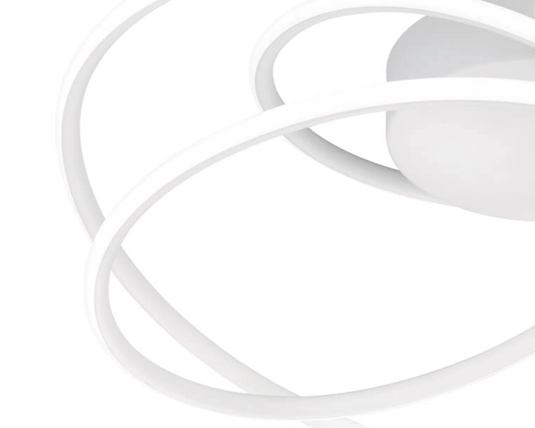 Plafonnier LED Bologna blanc Trio 4017807525632