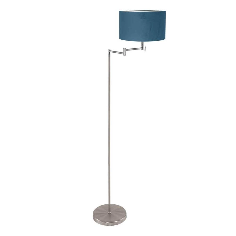 Lampadaire Bella métal avec capuchon bleu