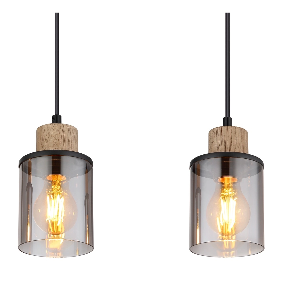 Lampe pendante à 3 lampes Reid Noir droit Globo 9007371444731