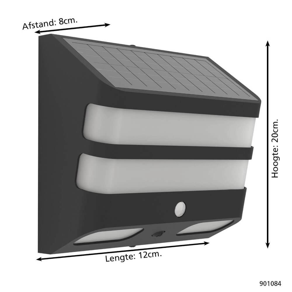 Applique solaire Stiappa noir Eglo 9008606297924