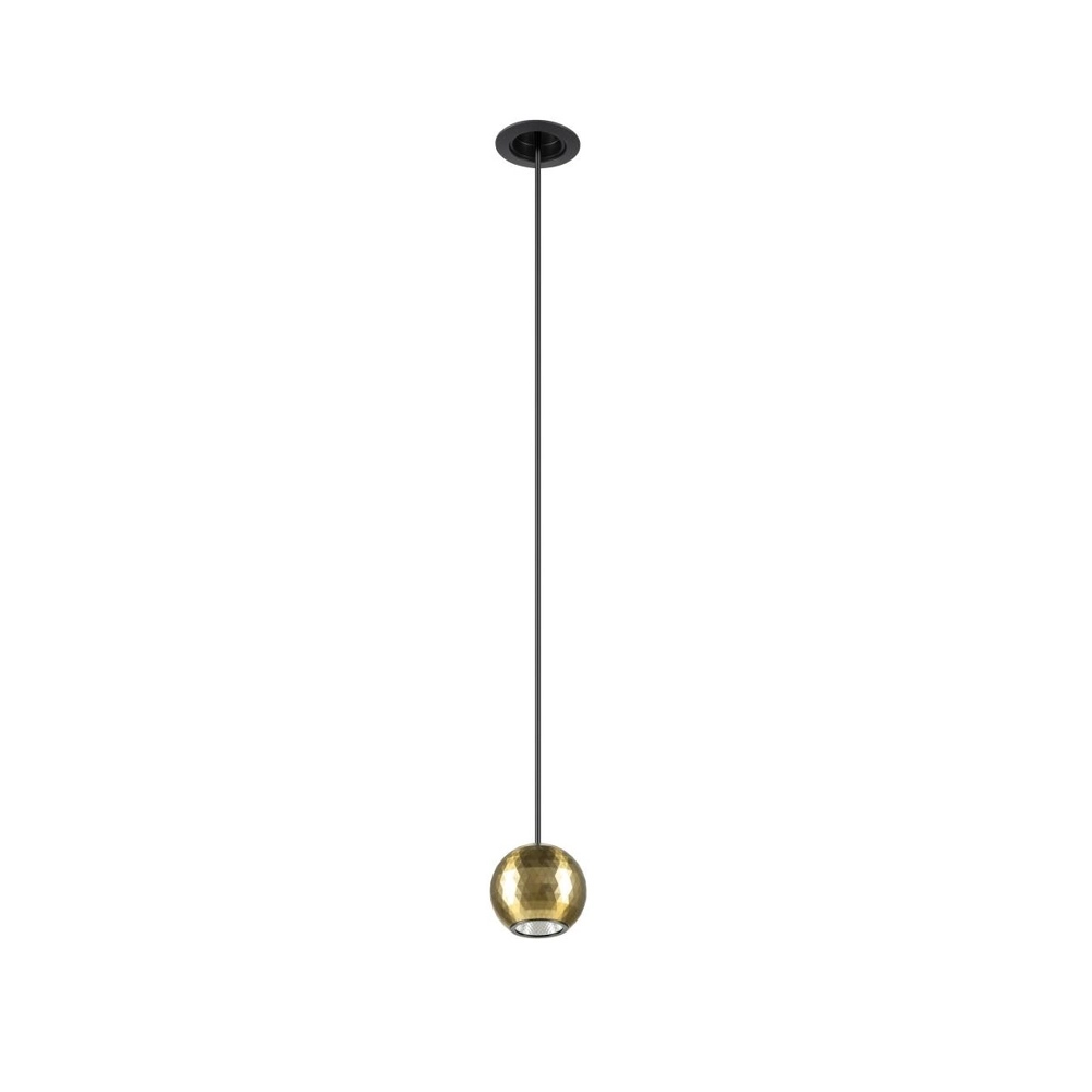 Suspension encastrée Dysko noir avec or SLV 4024163316651