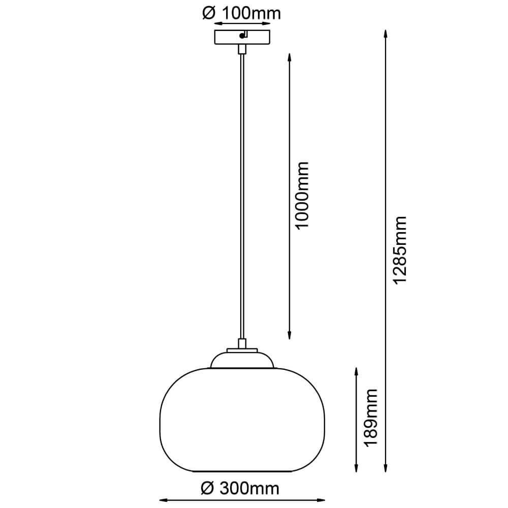 Lampe suspendue Blop blanc Brilliant 4004353413322