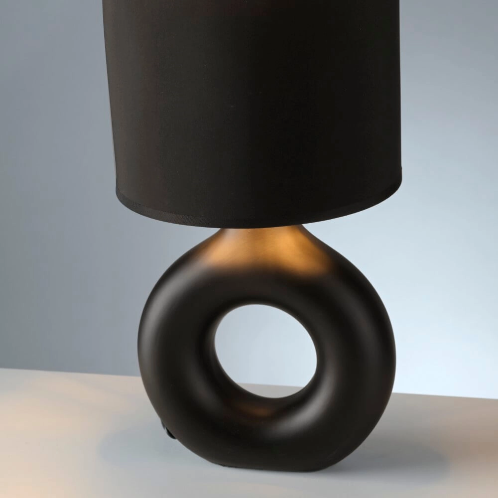 Lampe de table Carara noir Just Light 4043689004842