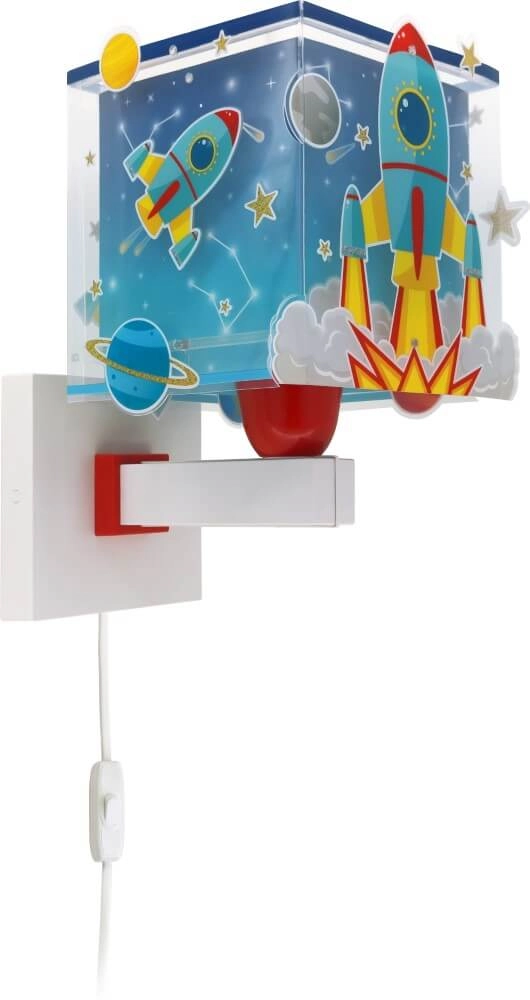 Applique Rocket bleu avec du blanc Dalber 8420406633596