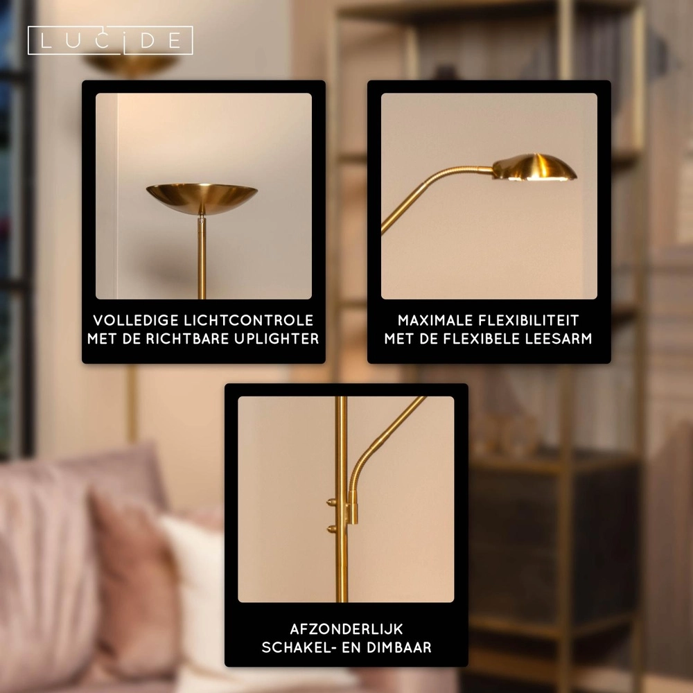 Lampe de lecture Zenith Or Lucide 5411212194008