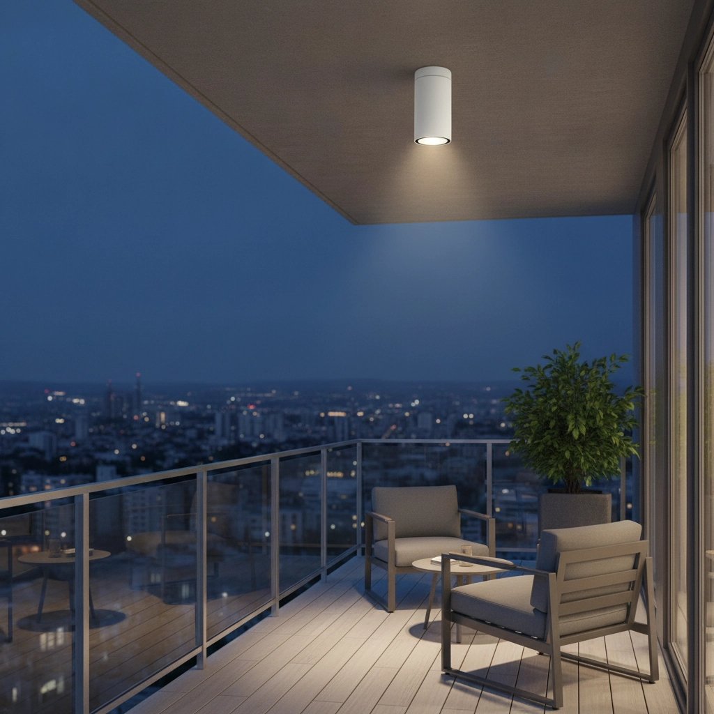 Projecteur rond Cerise blanc