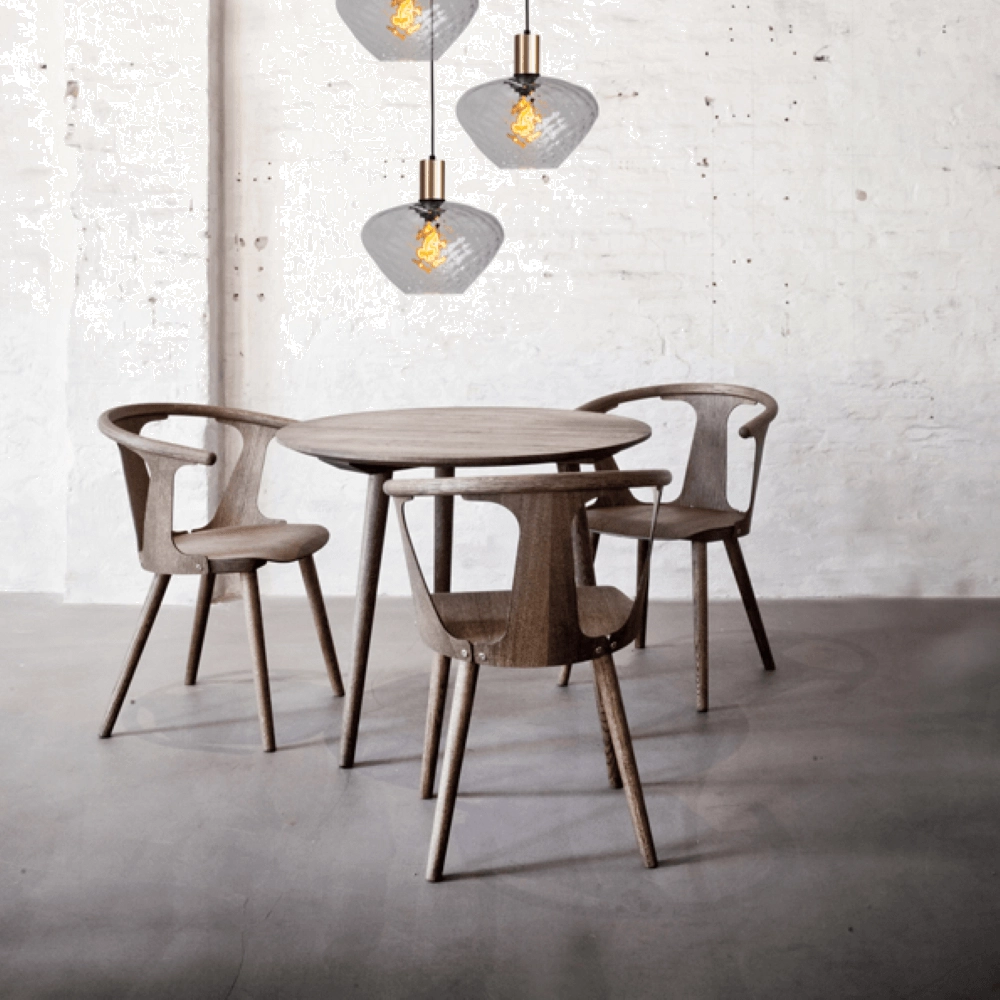 Suspension loft 3 lumières - or - Porto avec verres transparents Blossom Masterlight 8718121270791