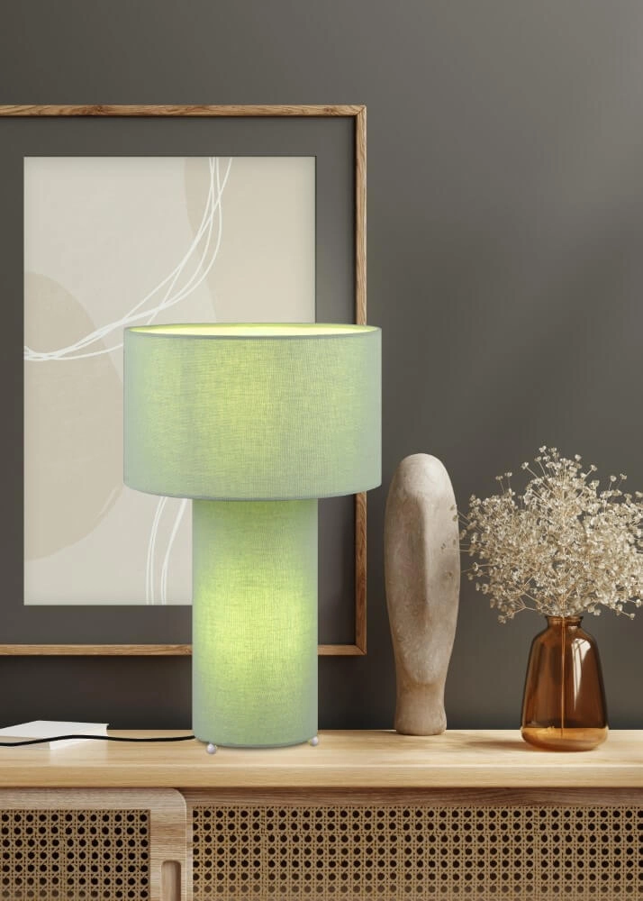 Lampe de table design Bale vert Trio 4017807568745
