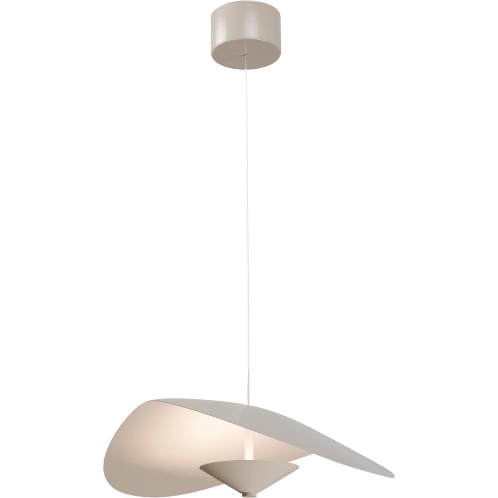 Lampe suspendue de style danois Lente Ø 45 cm - sable - avec poulie