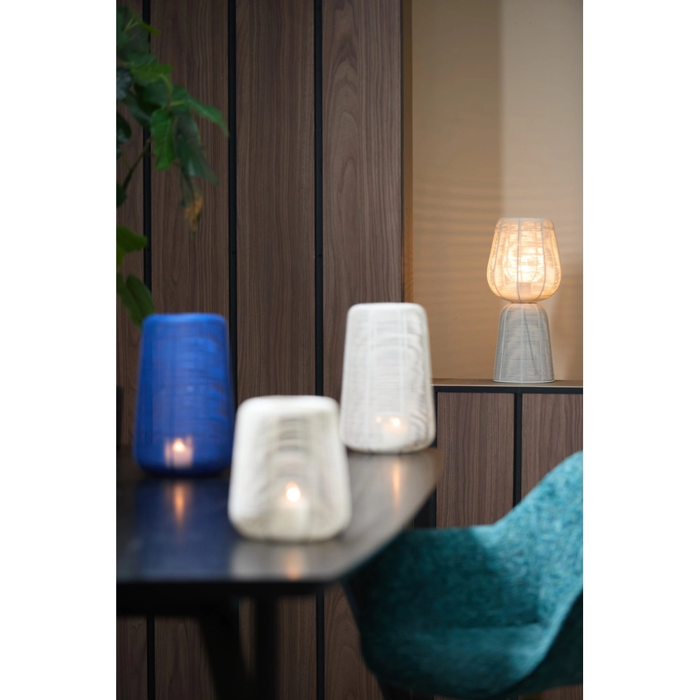 Lampe de table Aboso blanc Ø 18cm Light & Living 8717807701529