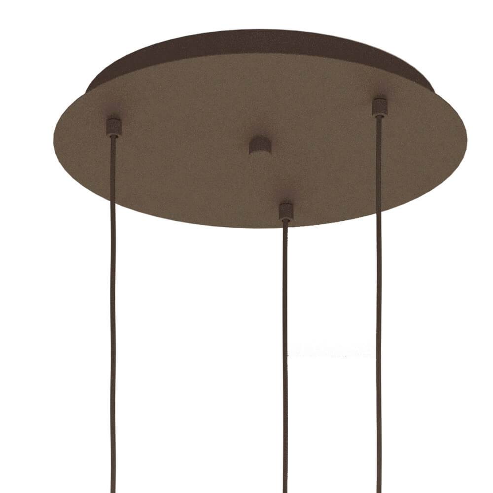 Lampe à suspension en verre ambré Estanys 1 3 lumières Stars of Light 9008606235940