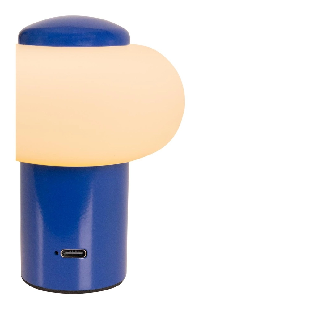 Lampe de table rechargeable Gustav bleu Lucide 5411212442062