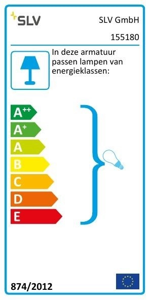 Lampe Glassa Square E27 SLV 4024163121132