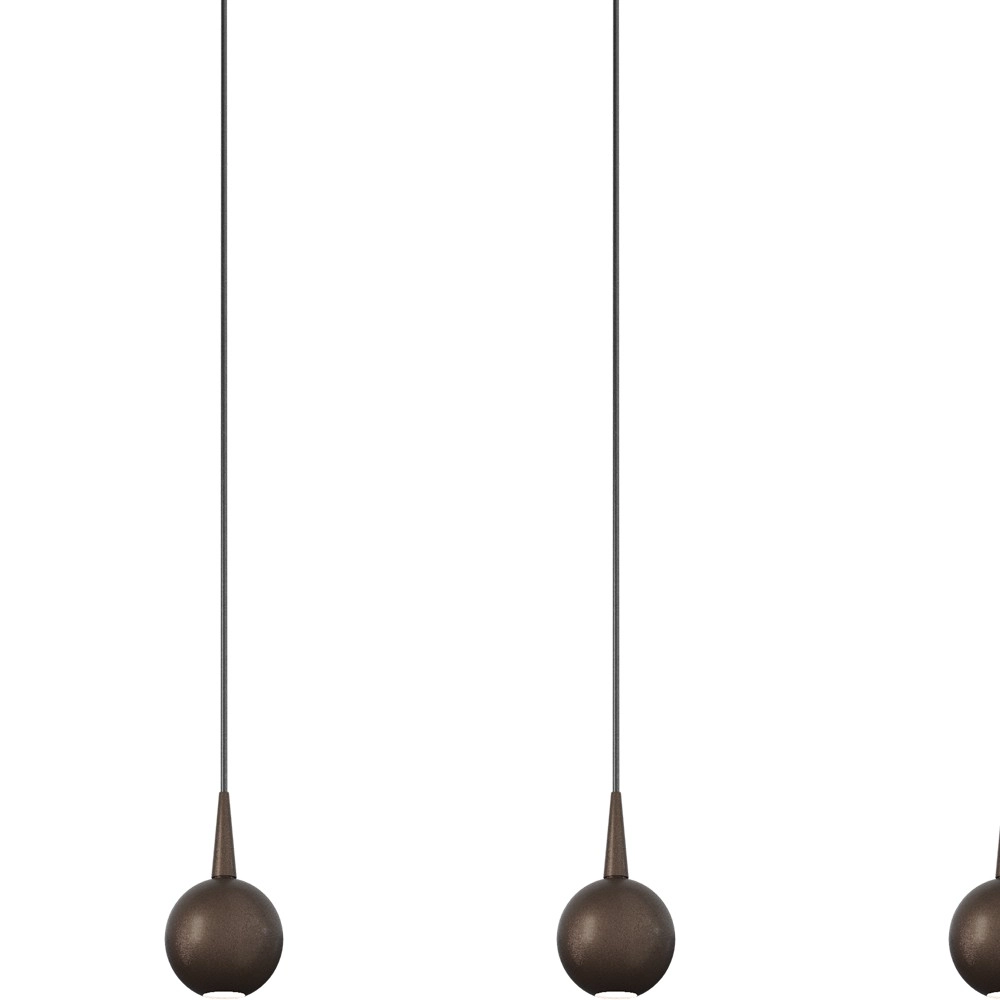Lampe suspendue à 8 lampes Talana 160 cm cacao brun Ø 6 cm DTW Masterlight 8718121399010