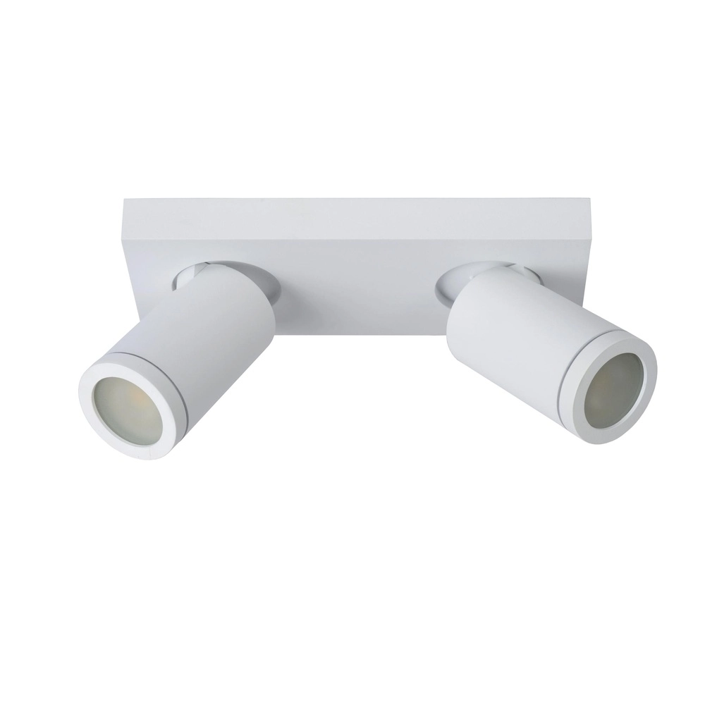 Projecteur de plafond Taylor IP44 blanc à deux lumières