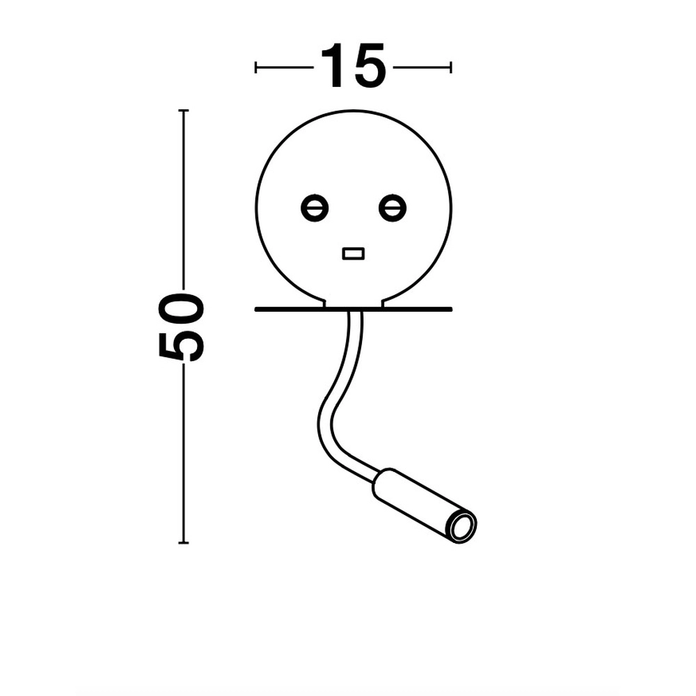 Lampe de chevet Eclip Blanc avec USB Lyora 5212017423689