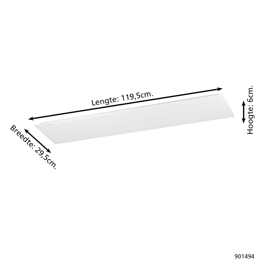 Plafonnier Moradillo CCT 3 étapes blanc 29,5cm Eglo 9008606340088