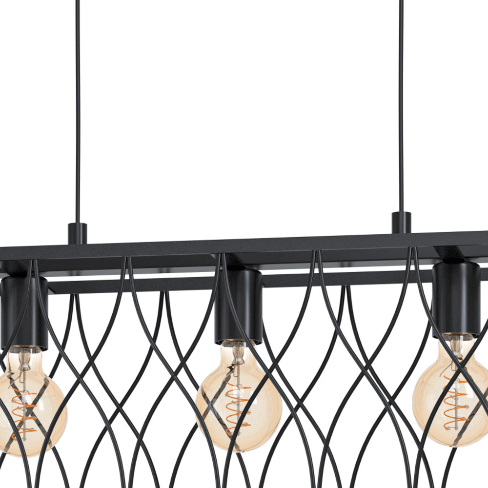 Lampe suspendue noire Giltspur Eglo 9002759435547