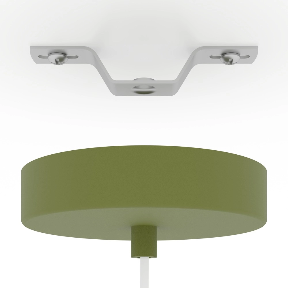 Lampe pendante de conception Berardelli blanc avec vert Ø 30cm Eglo 9008606404957