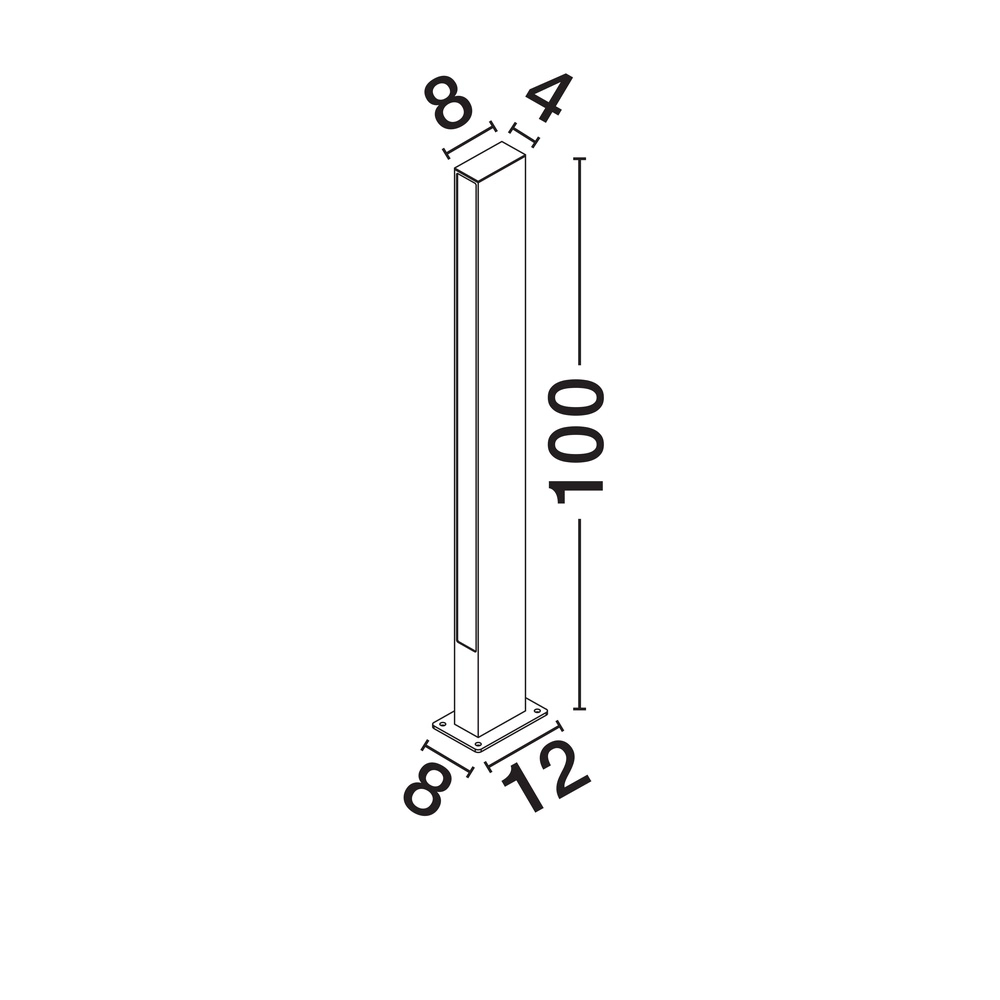 Lampe de jardin Stor Motif 100cm Lyora 5212017472489