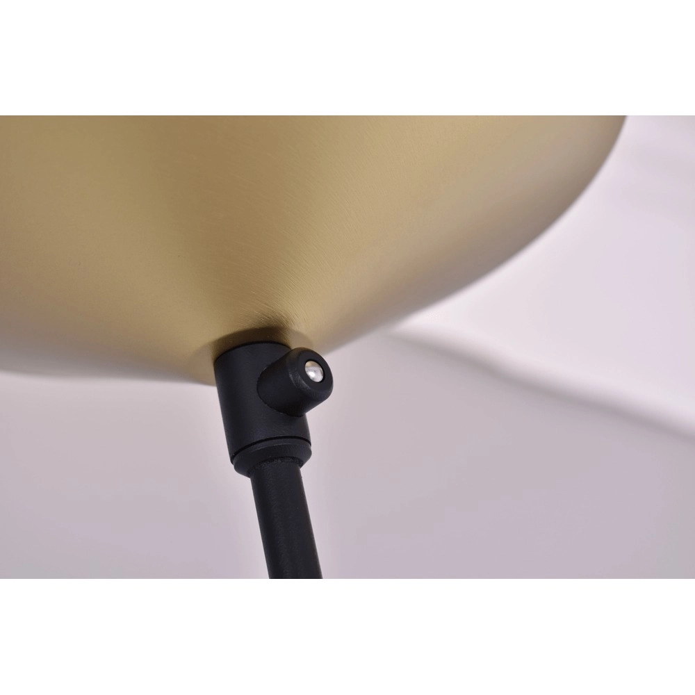 Lampe sur pied à deux lumières Ceppo noir avec or Masterlight 8718121348032