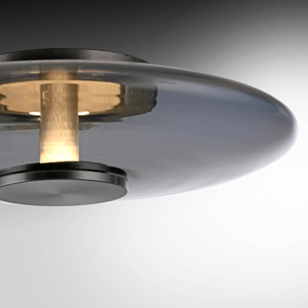 Lampe de table design Pure Vitrum gris Paul Neuhaus 4012248382707