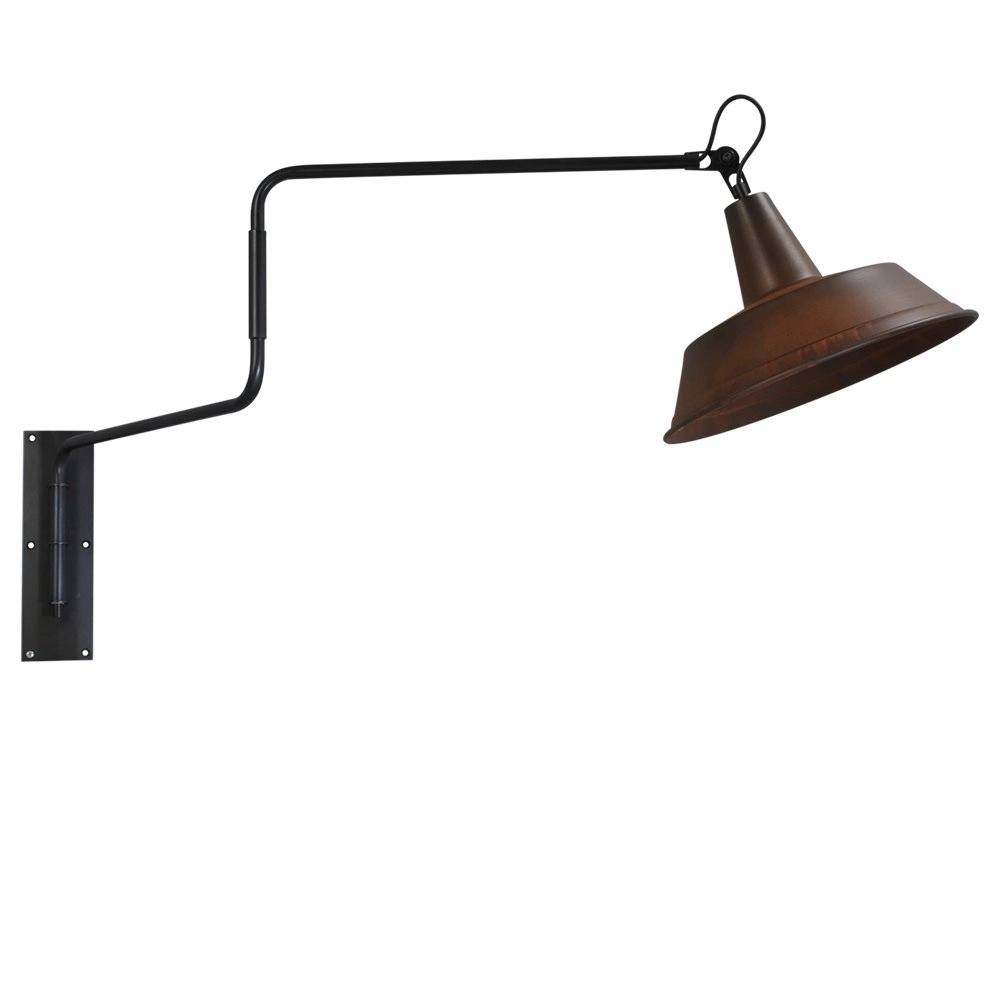 Lampe de lecture murale Industria Rouille