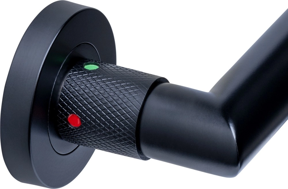 Poignée de porte noire Sicura Mécanisme de blocage Intersteel 8714186838990