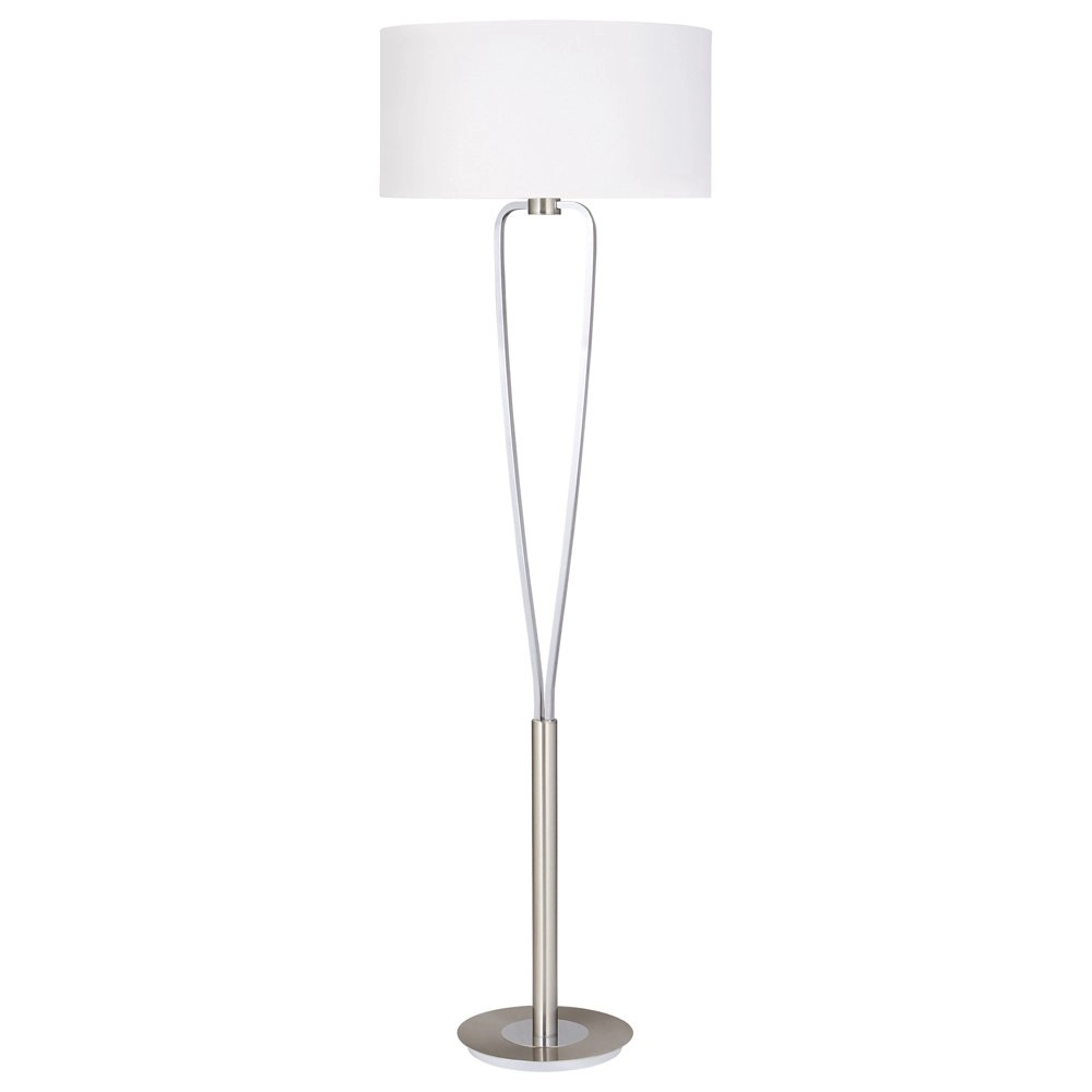 Lampe de table abat-jour Paris II gris avec abat-jour blanc Lampe de table abat-jour Paris II gris avec abat-jour blanc