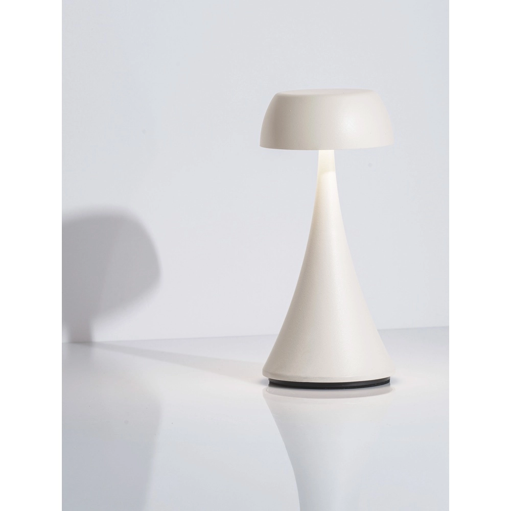 Lampe de table Ycro blanc rechargeable avec USB